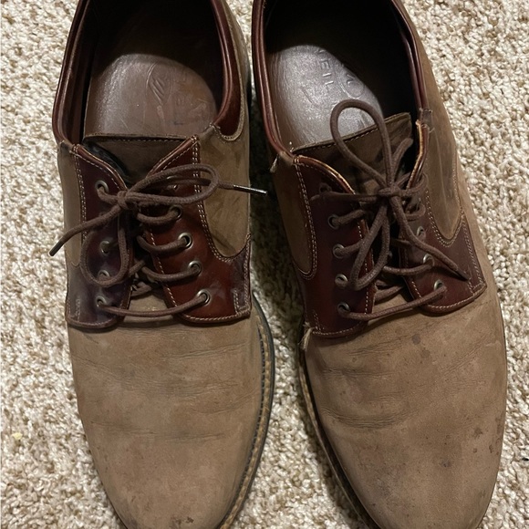 Neil M  Wynne Oxford, Lace Up Shoes, Chocolate Buck Men Size 10.5 B - EUC w/Box - Picture 2 of 11